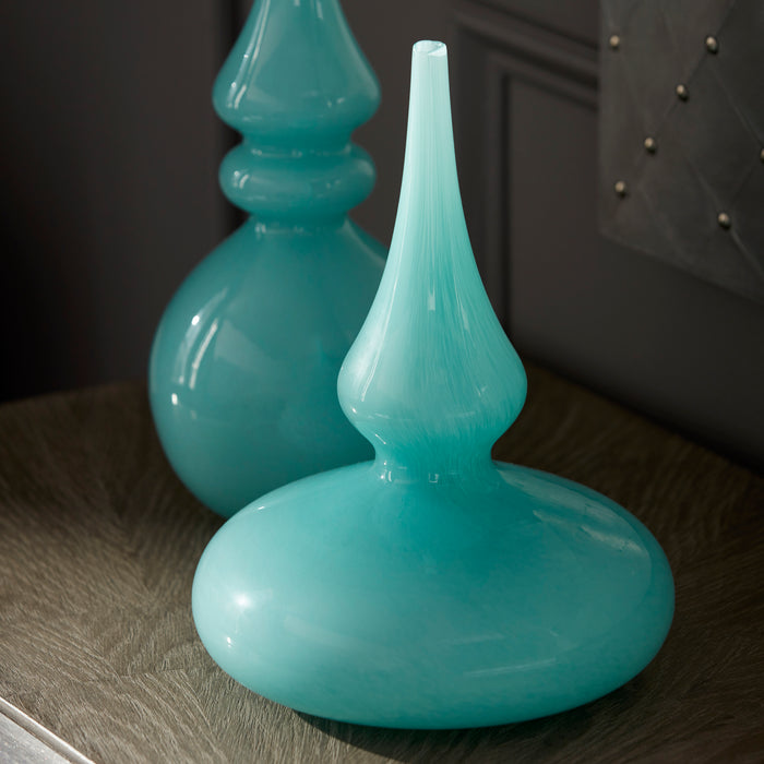 Quorum Home Cyan - 02378 - Vase - Turquoise