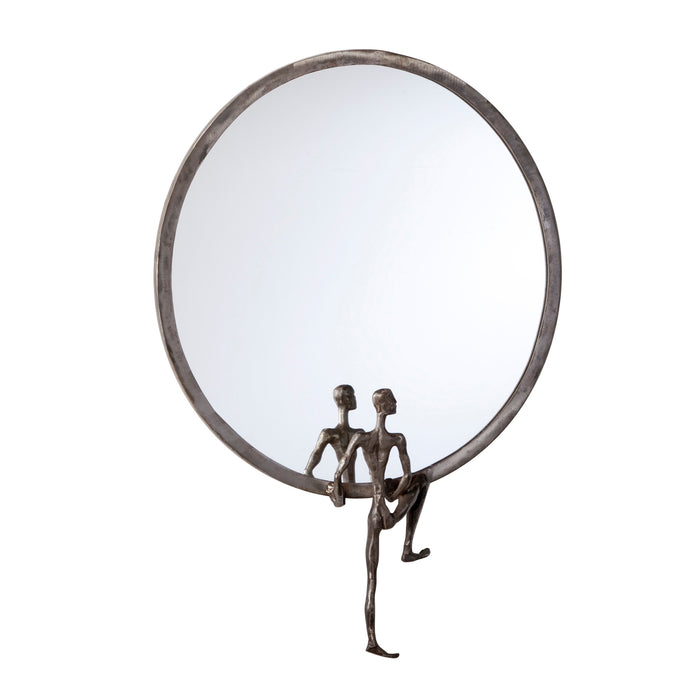 Quorum Home Cyan - 04446 - Mirror - Raw Steel