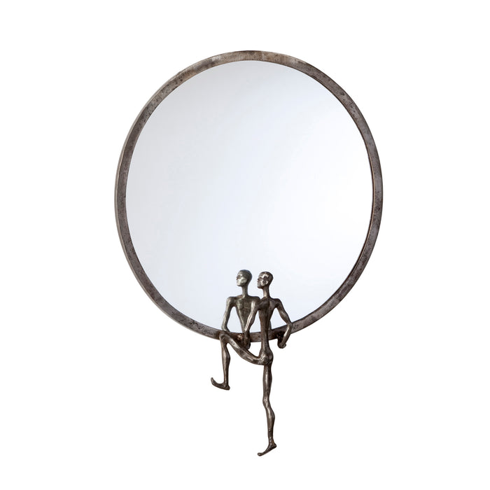 Quorum Home Cyan - 04447 - Mirror - Raw Steel