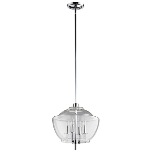 Quorum Home Cyan - 05721 - Four Light Pendant - Chrome