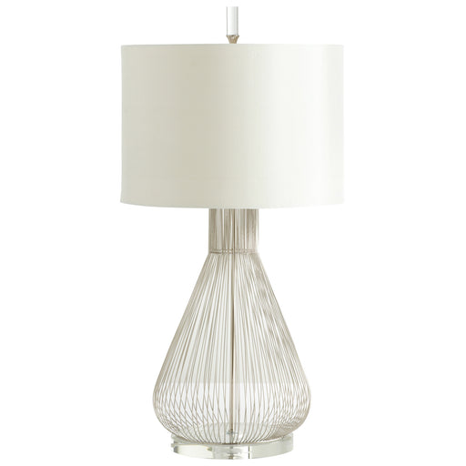 Quorum Home Cyan - 05899 - One Light Table Lamp - Satin Nickel