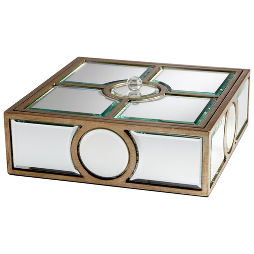 Quorum Home Cyan - 05935 - Container - Clear And Gold