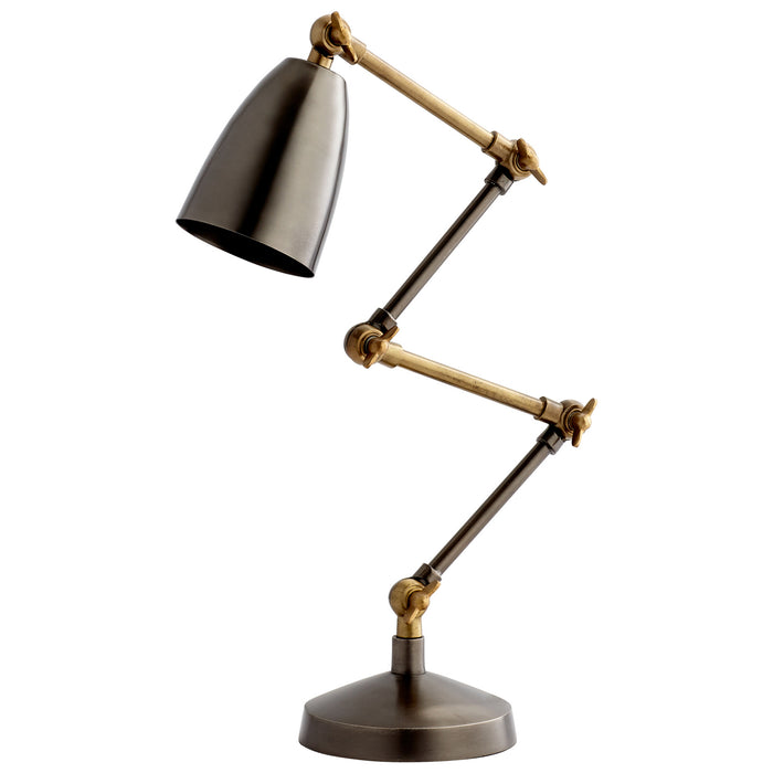 Quorum Home Cyan - 07028 - One Light Table Lamp - Bronze And Black