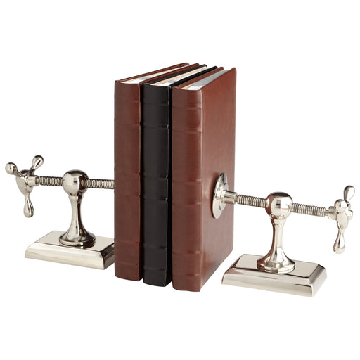 Quorum Home Cyan - 07034 - Bookends - Nickel