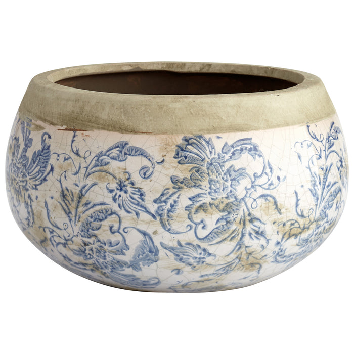 Quorum Home Cyan - 07406 - Planter - Blue And White