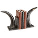 Quorum Home Cyan - 08013 - Bookends - Bone And Black