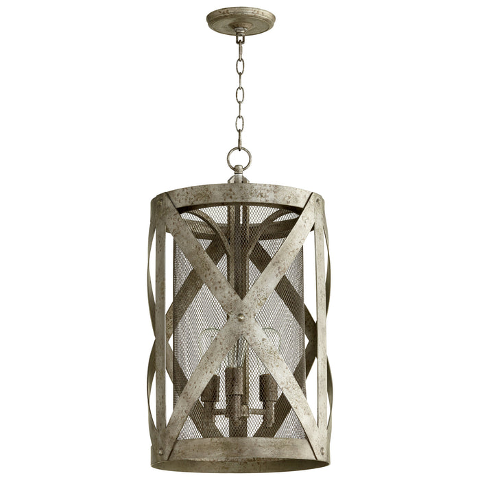 Quorum Home Cyan - 08366 - Three Light Pendant - Graphite