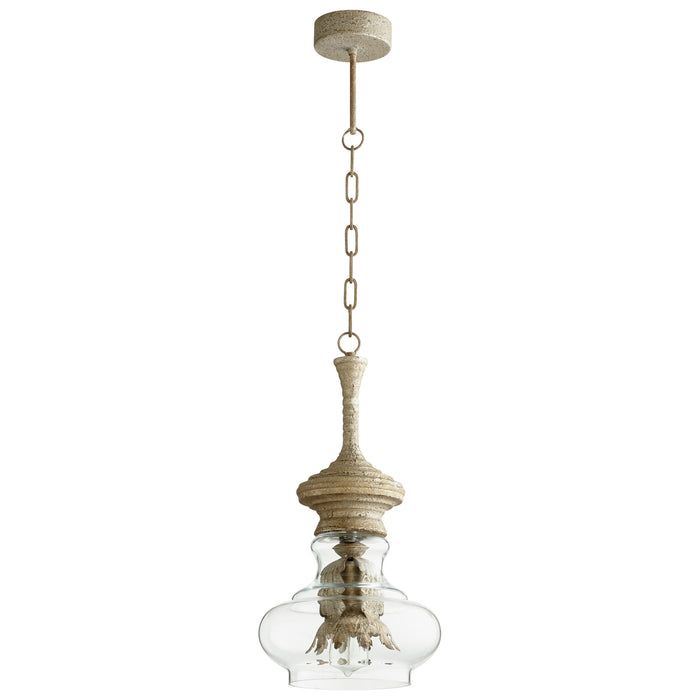 Quorum Home Cyan - 08465 - One Light Pendant - Sawyer'S White Wash