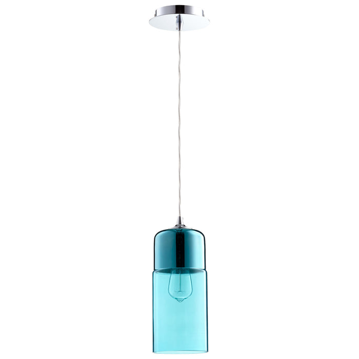 Quorum Home Cyan - 08548 - One Light Pendant - Chrome