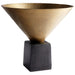 Quorum Home Cyan - 08907 - Vase - Black Bronze And Antique Brass