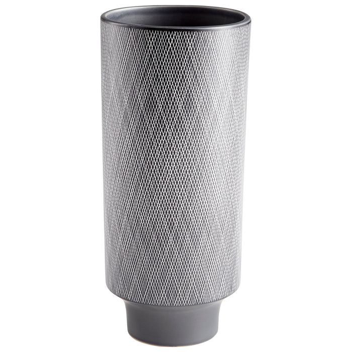 Quorum Home Cyan - 09001 - Vase - Matt Grey And White