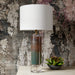 Quorum Home Cyan - 09137 - One Light Table Lamp - Lunar Brown