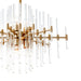 Quorum Home Cyan - 09225 - Six Light Pendant - Aged Brass