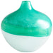 Quorum Home Cyan - 09520 - Vase - Turquoise/White