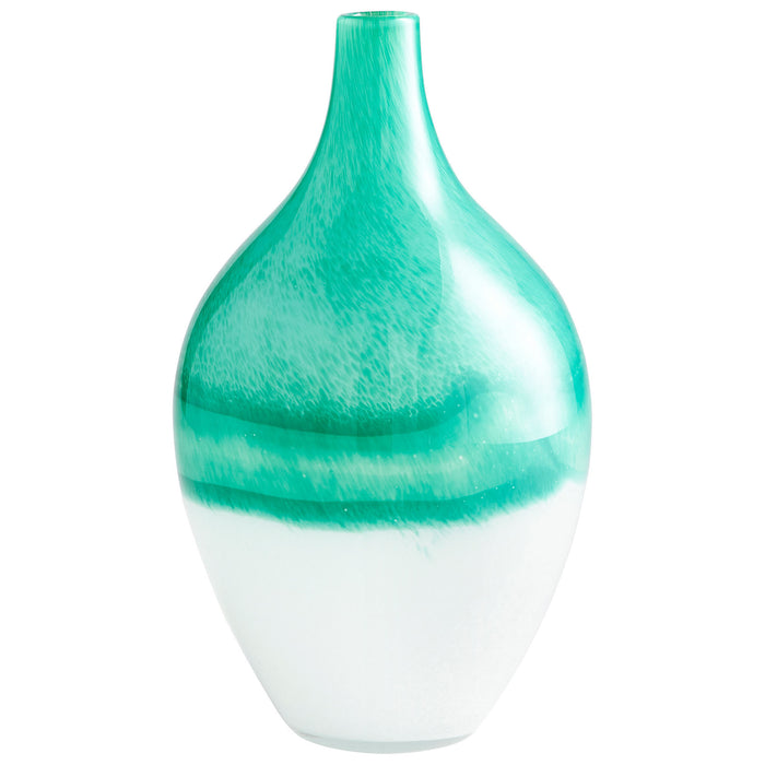 Quorum Home Cyan - 09521 - Vase - Turquoise/White