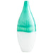 Quorum Home Cyan - 09522 - Vase - Turquoise/White