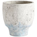 Quorum Home Cyan - 09609 - Planter - Antique White Blue Accents