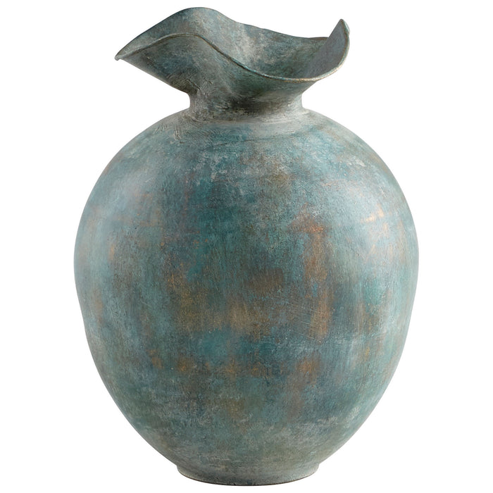 Quorum Home Cyan - 09630 - Vase - Gold Patina