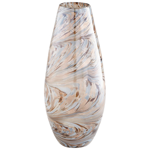 Quorum Home Cyan - 09647 - Vase - Metallic Sand Swirl