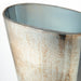 Quorum Home Cyan - 09767 - Vase - Nickel And Verdi Platinum Glass