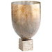 Quorum Home Cyan - 09770 - Vase - Nickel And Ocean Glass