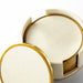 Quorum Home Cyan - 09792 - Container - Brass And White