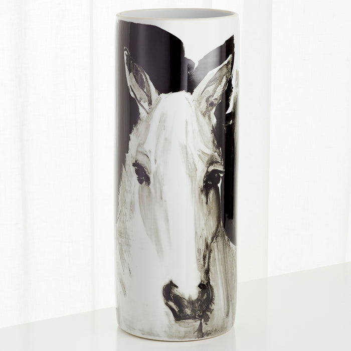 Quorum Home Cyan - 09873 - Vase - Black And White