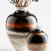 Quorum Home Cyan - 09881 - Vase - Black/White/Gold