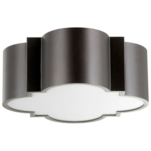 Quorum Home Cyan - 10065 - Two Light Ceiling Mount - Noir