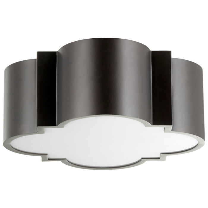 Quorum Home Cyan - 10065 - Two Light Ceiling Mount - Noir