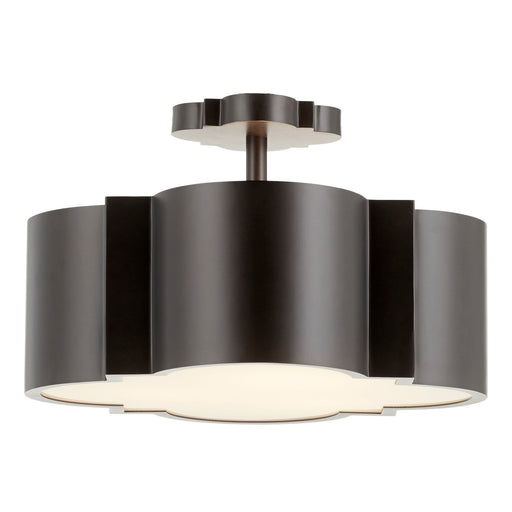 Quorum Home Cyan - 10066 - Three Light Ceiling Mount - Noir