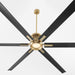 Quorum Home Quorum - 101206-80 - 120" Ceiling Fan - Aged Brass