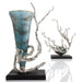 Quorum Home Cyan - 10214 - Vase - Nickel And Blue Mist Glass