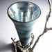 Quorum Home Cyan - 10214 - Vase - Nickel And Blue Mist Glass