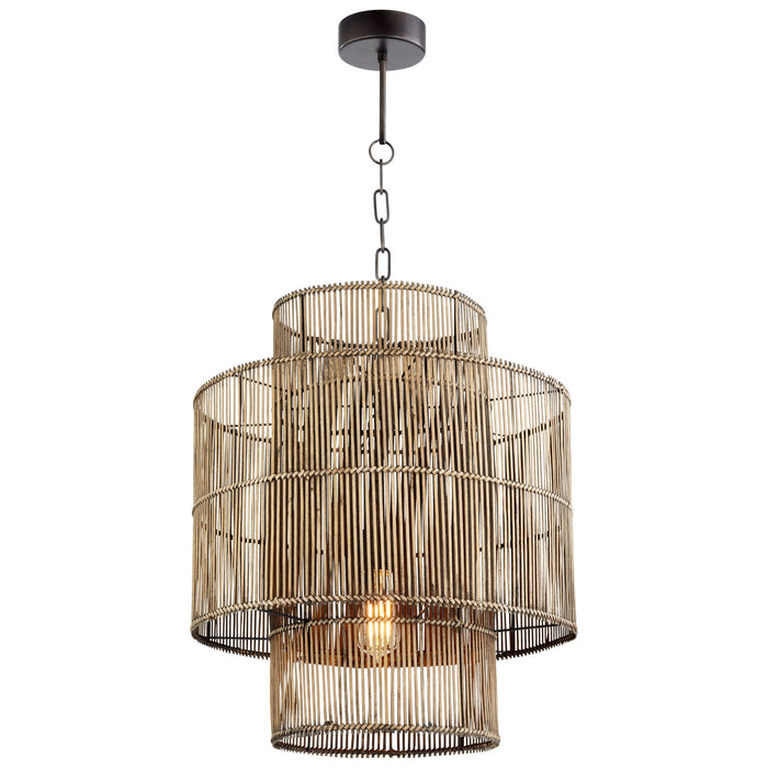 Quorum Home Cyan - 10273 - One Light Pendant - Rattan