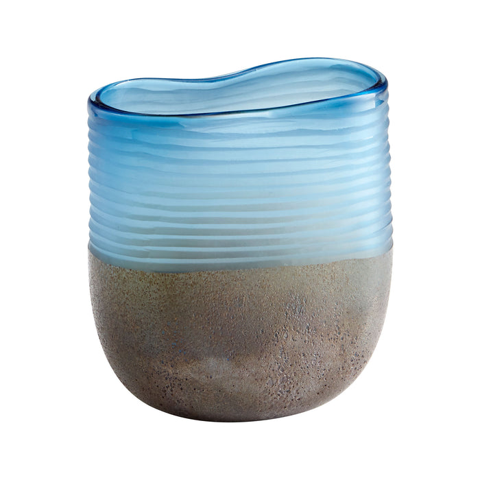 Quorum Home Cyan - 10343 - Vase - Blue And Iron Glaze