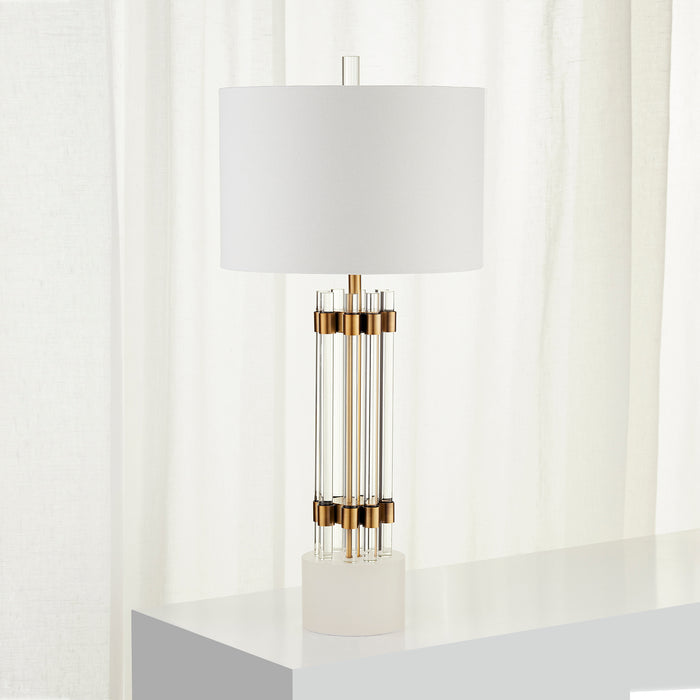 Quorum Home Cyan - 10354 - One Light Table Lamp - Brass