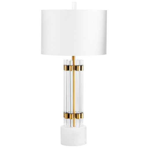 Quorum Home Cyan - 10354 - One Light Table Lamp - Brass