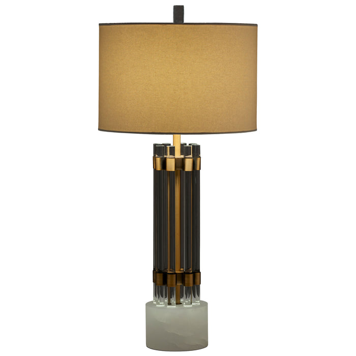 Quorum Home Cyan - 10354 - One Light Table Lamp - Brass