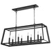 Quorum Home Cyan - 10378 - Eight Light Island Pendant - Noir