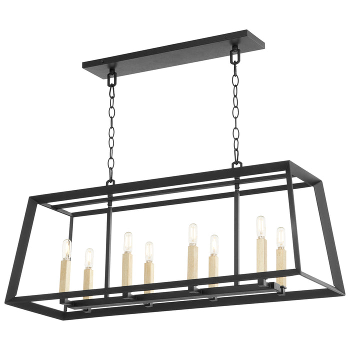 Quorum Home Cyan - 10378 - Eight Light Island Pendant - Noir