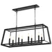 Quorum Home Cyan - 10378 - Eight Light Island Pendant - Noir