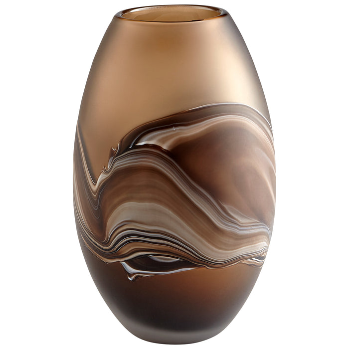 Quorum Home Cyan - 10479 - Vase - Amber Swirl