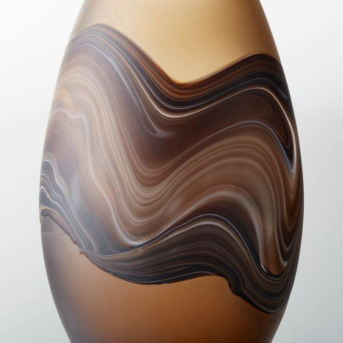 Quorum Home Cyan - 10480 - Vase - Amber Swirl