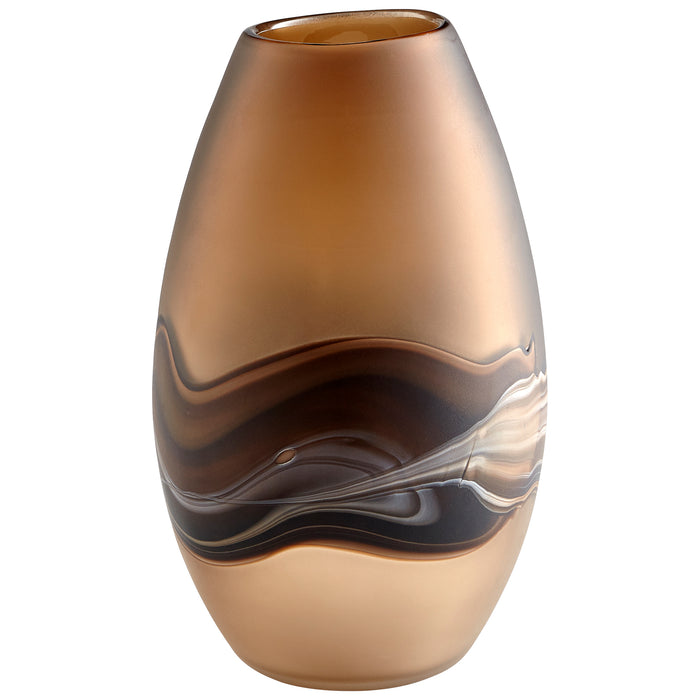 Quorum Home Cyan - 10480 - Vase - Amber Swirl