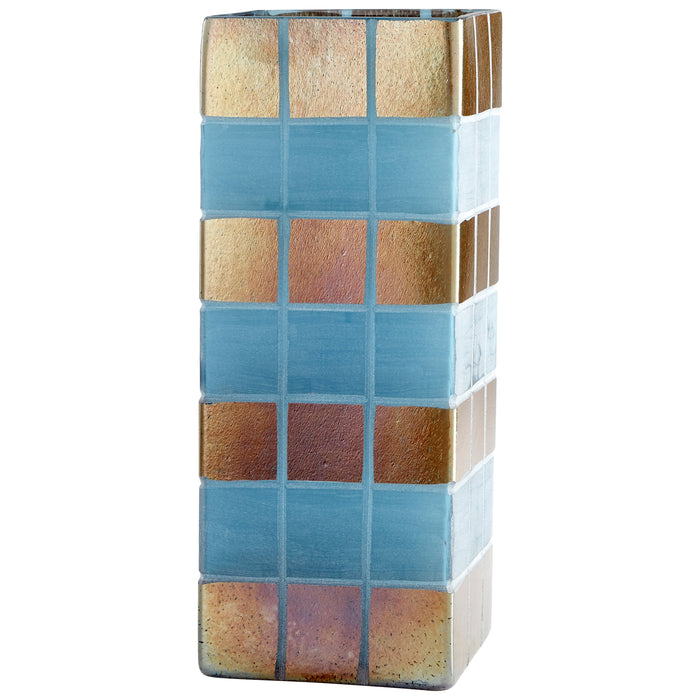 Quorum Home Cyan - 10488 - Vase - Irridescent Gold And Blue