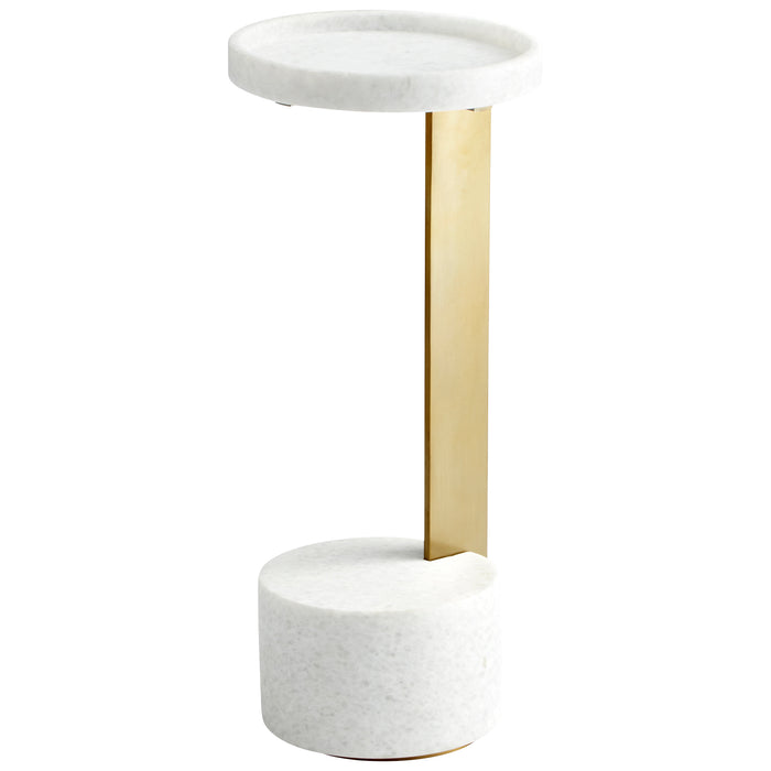 Quorum Home Cyan - 10497 - Side Table - Gold/White