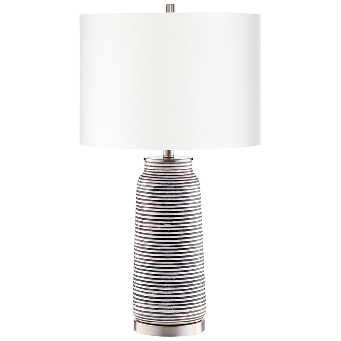 Quorum Home Cyan - 10544 - One Light Table Lamp - Satin Nickel