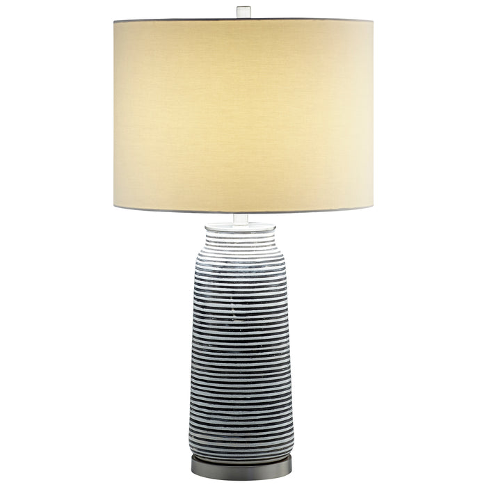 Quorum Home Cyan - 10544 - One Light Table Lamp - Satin Nickel