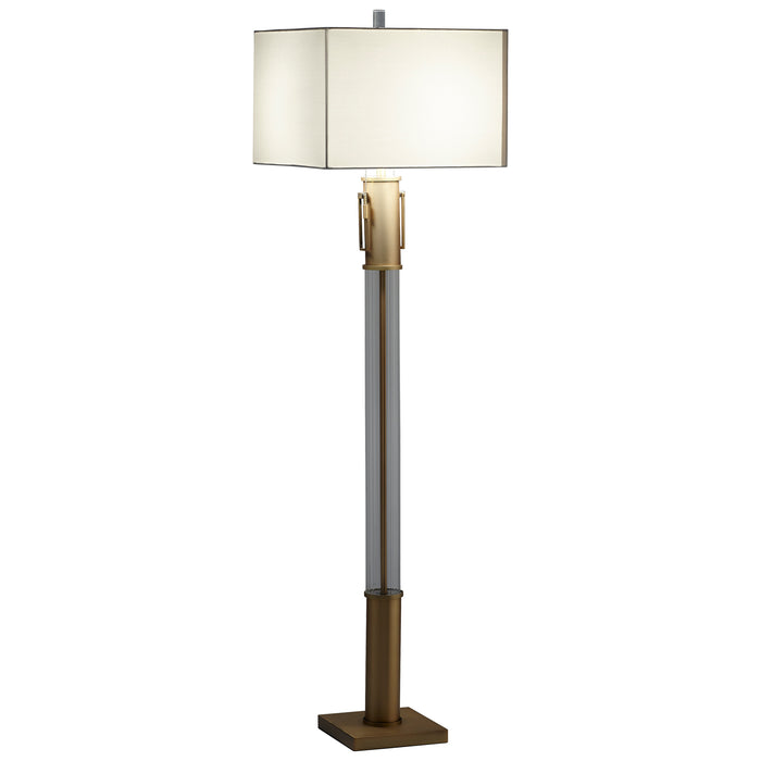 Quorum Home Cyan - 10546 - One Light Table Lamp - Aged Brass